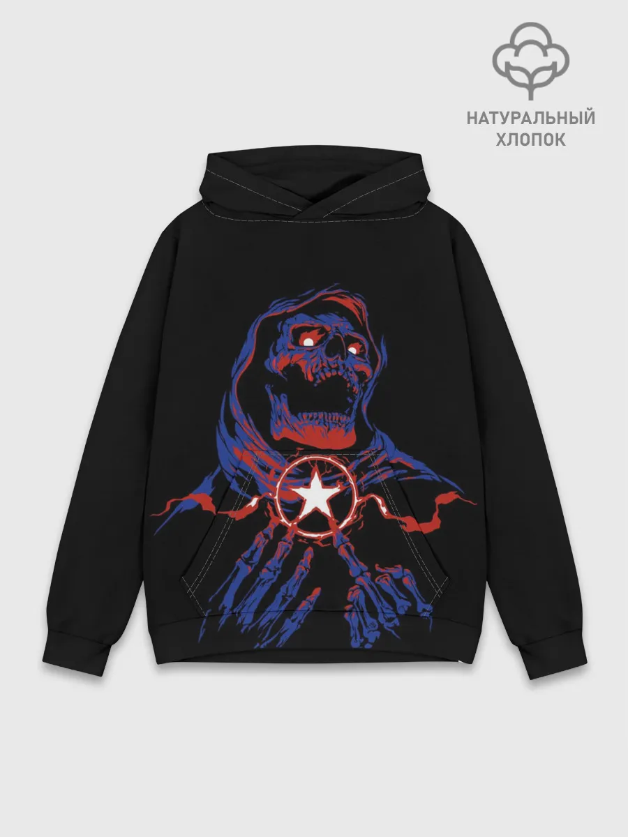 Худи мужской база хлопок / Skull Sum41