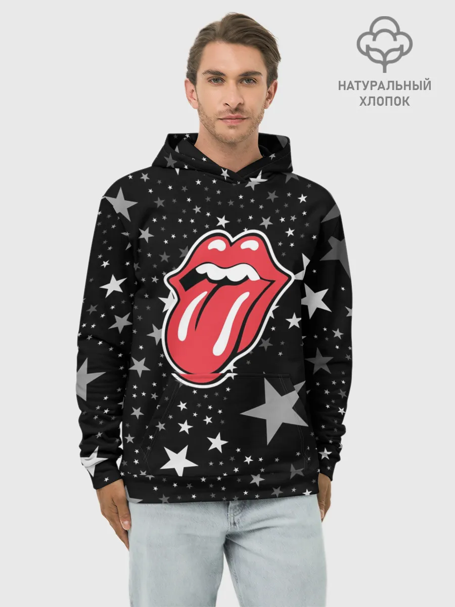 Худи мужской база хлопок / rolling stones star