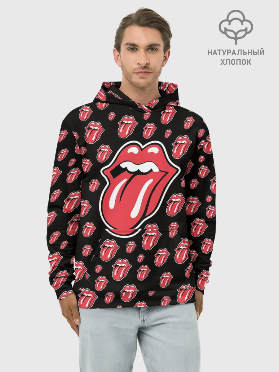 Худи мужской база хлопок / rolling stones
