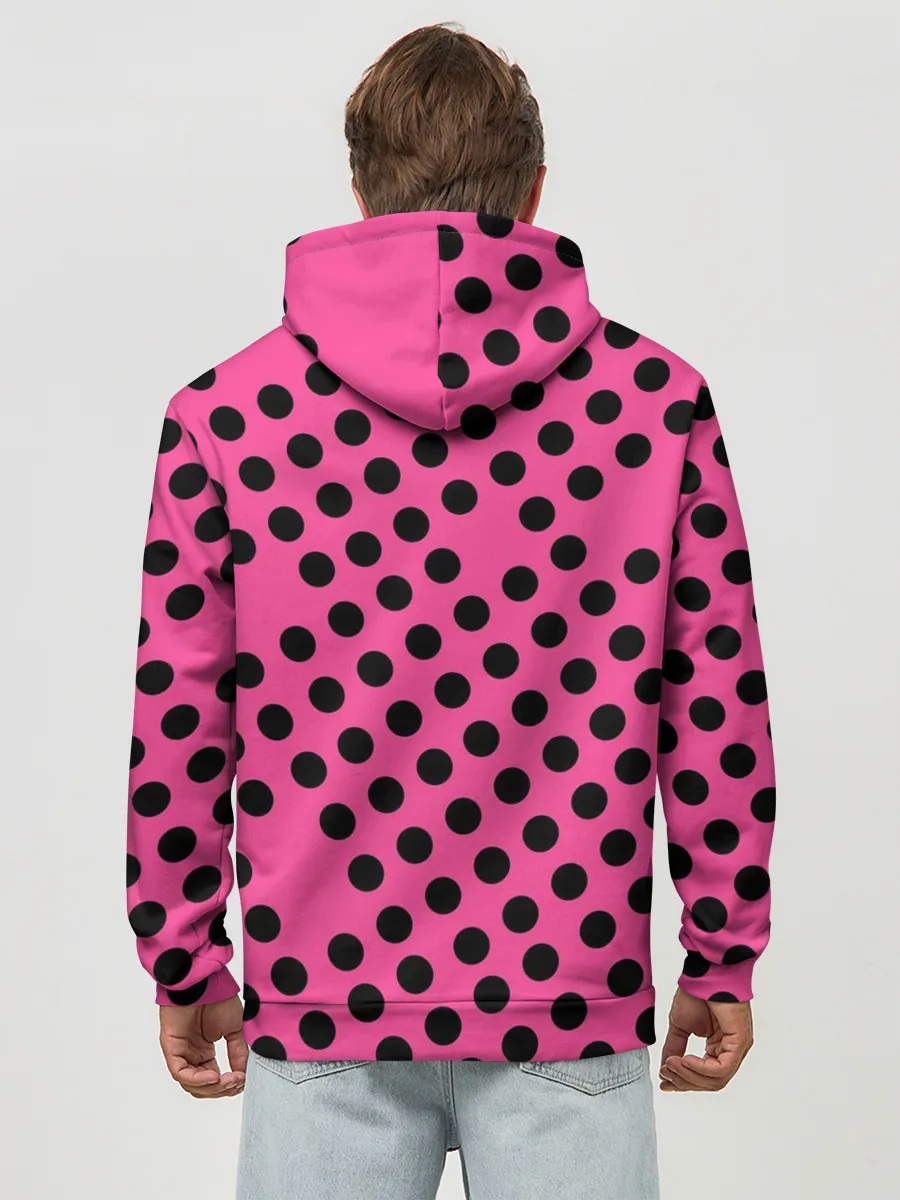 Худи мужской база хлопок / rolling stones pink logo