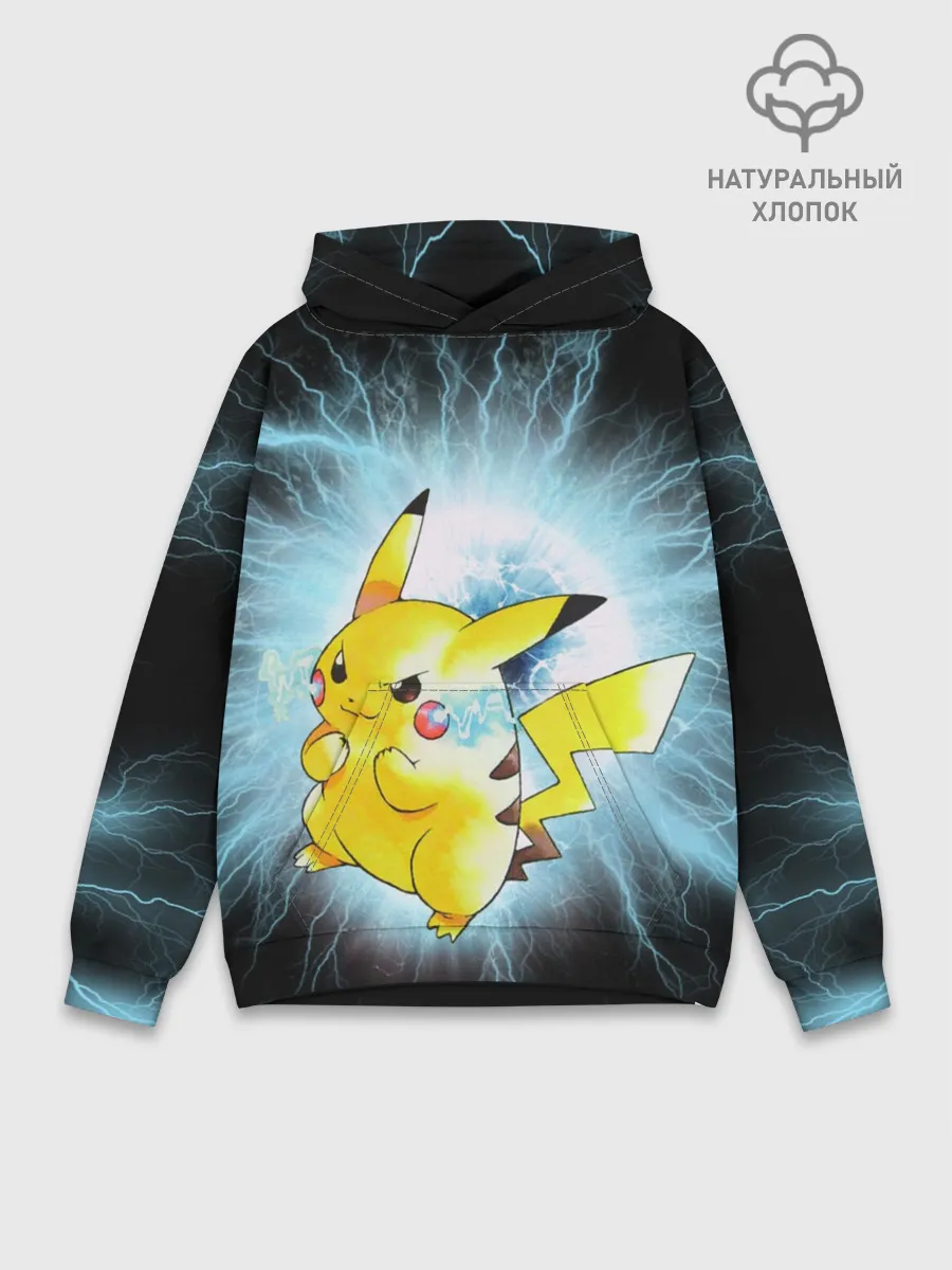 Худи мужской база хлопок / PikaPika