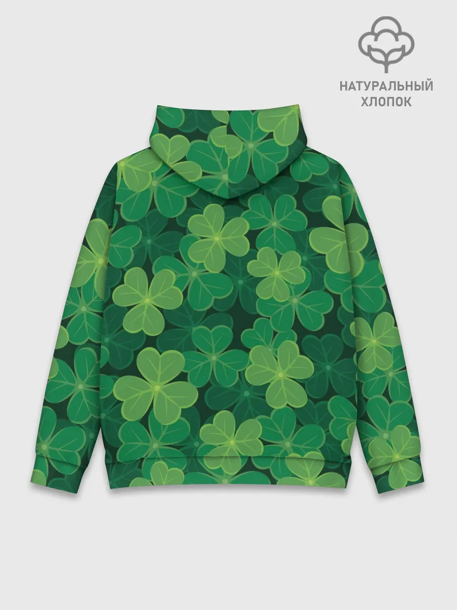 Худи мужской база хлопок / Ирландский клевер