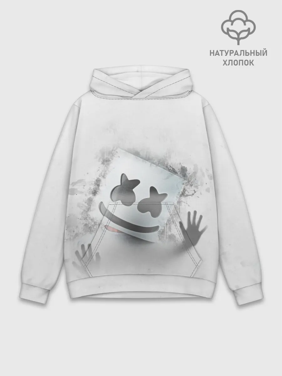 Худи мужской база хлопок / Marshmello