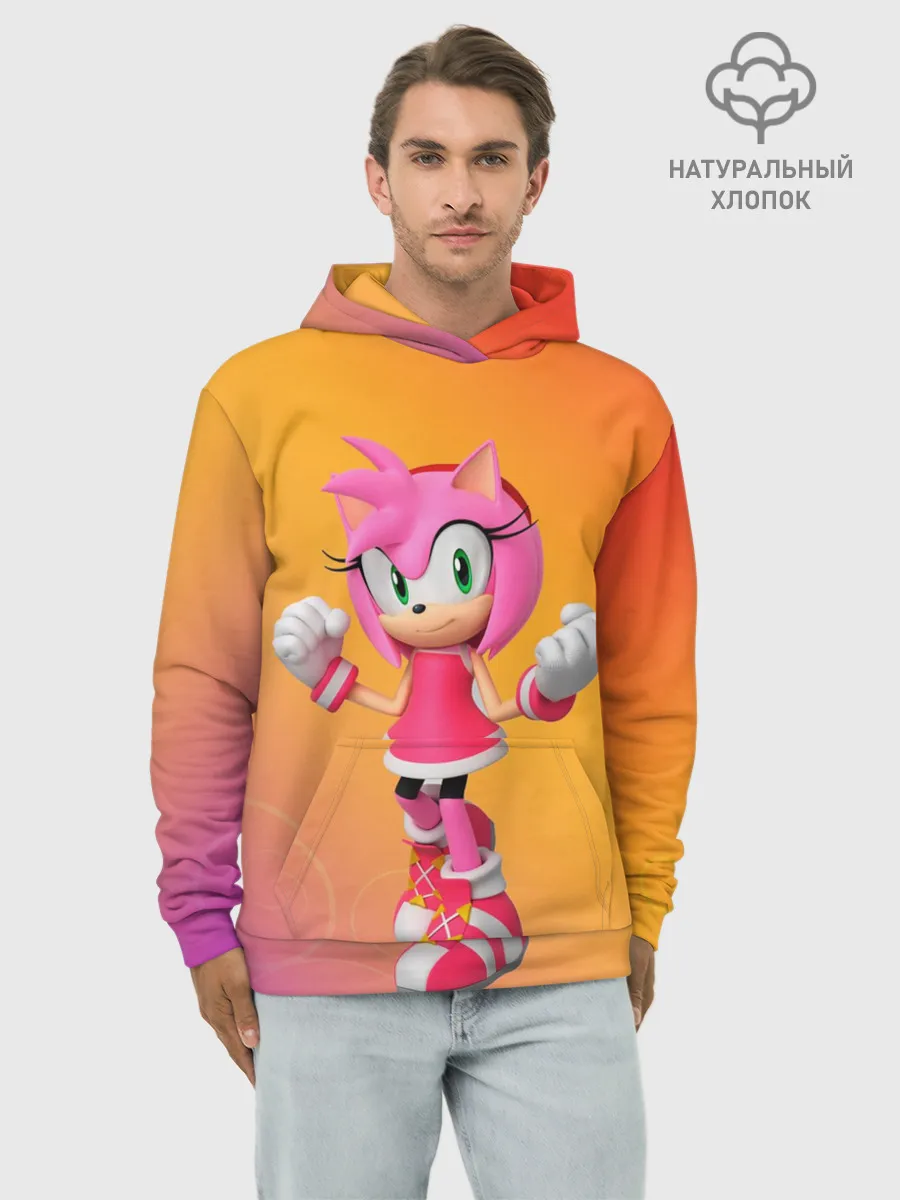 Худи мужской база хлопок / Эми - Соник