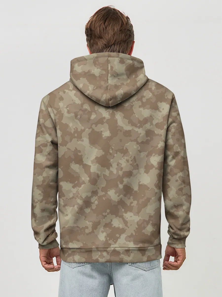 Худи мужской база хлопок / Хаки