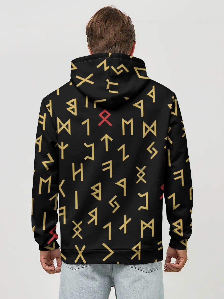 Худи мужской база хлопок / Руны