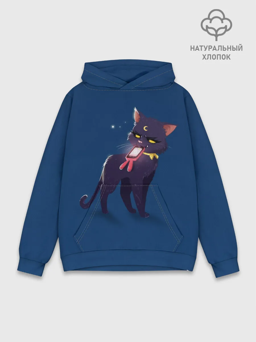 Худи мужской база хлопок / КИСА С ТЕЛЕФОНОМ