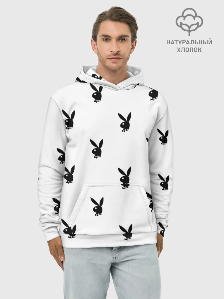 Худи мужской база хлопок / PLAYBOY | ПЛЕЙБОЙ
