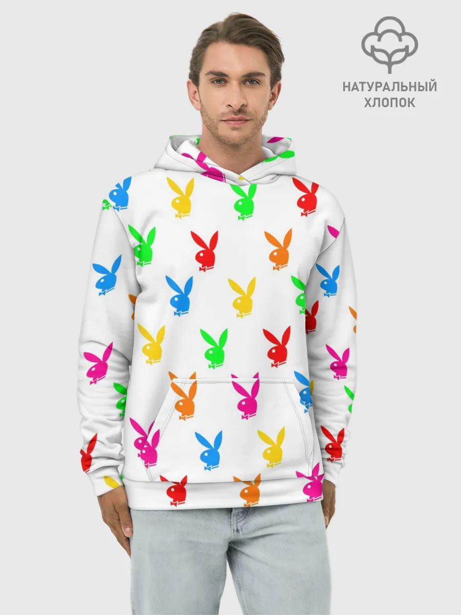 Худи мужской база хлопок / PLAYBOY | ПЛЕЙБОЙ