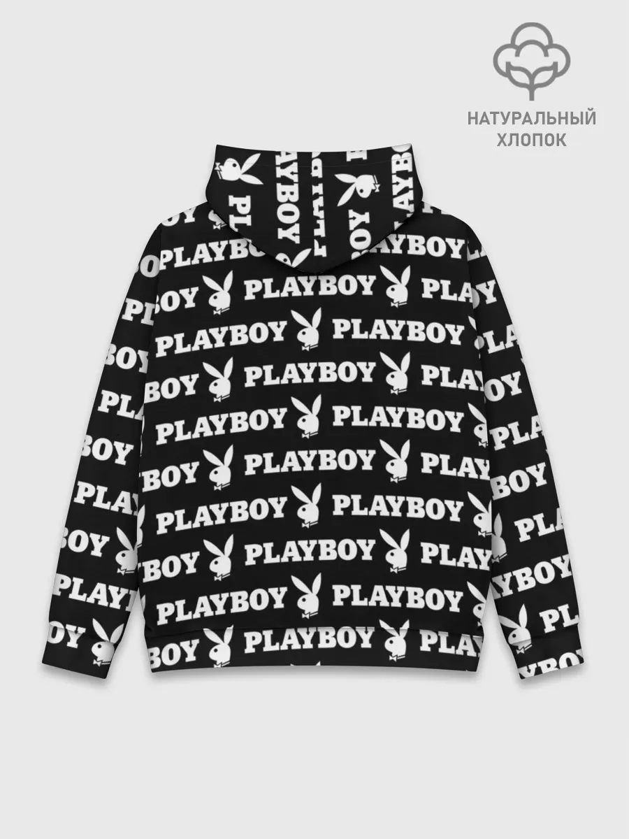 Худи мужской база хлопок / PLAYBOY PATTERN | ПЛЕЙБОЙ ПАТТЕРН