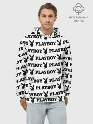 Худи мужской база хлопок / PLAYBOY | ПЛЕЙБОЙ