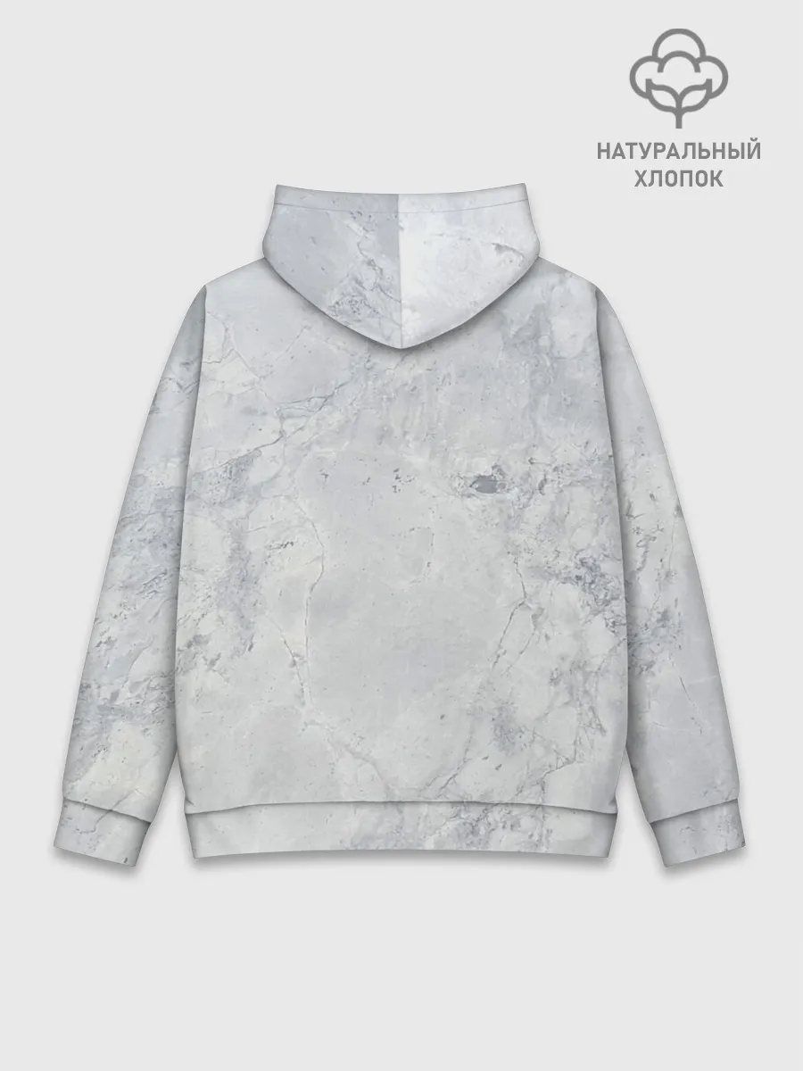 Худи мужской база хлопок / Мрамор