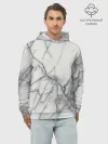 Худи мужской база хлопок / Мрамор