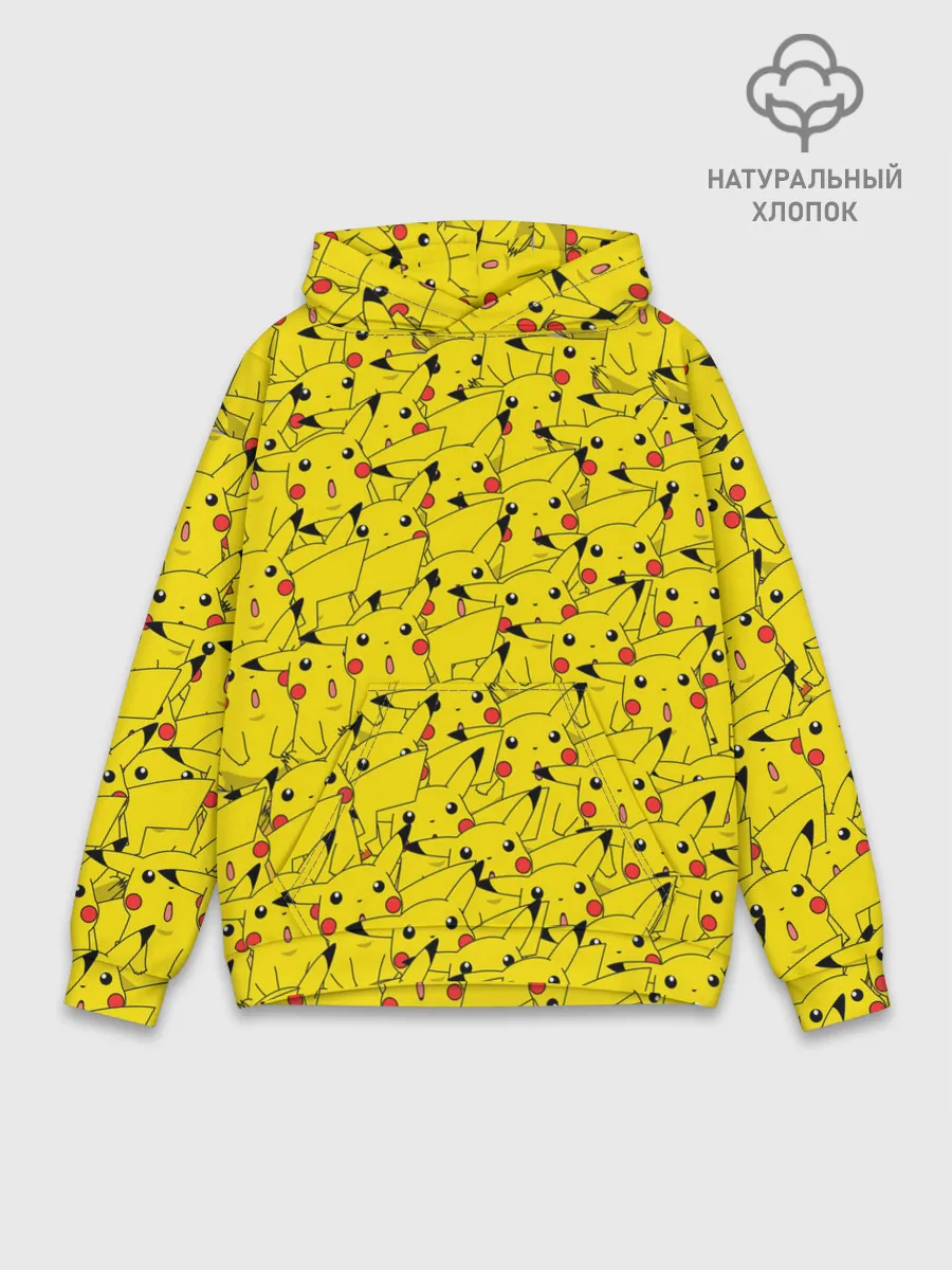 Худи мужской база хлопок / ПИКАЧУ