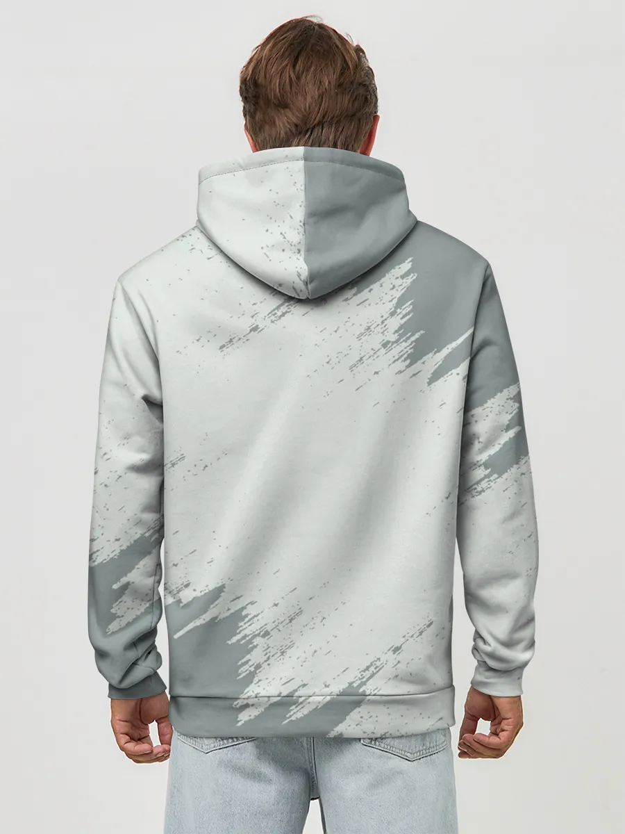 Худи мужской база хлопок / SONIC SILVER