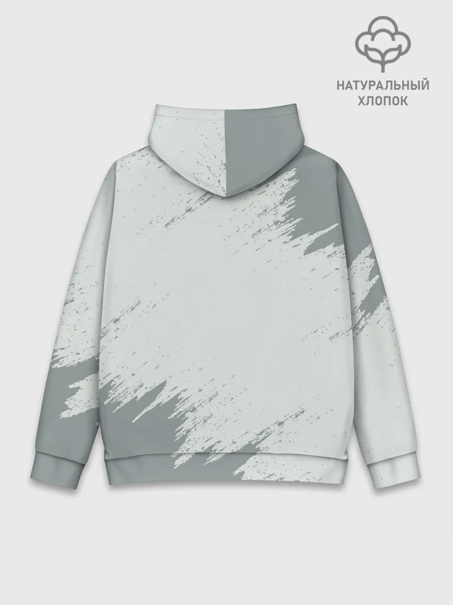 Худи мужской база хлопок / SONIC SILVER