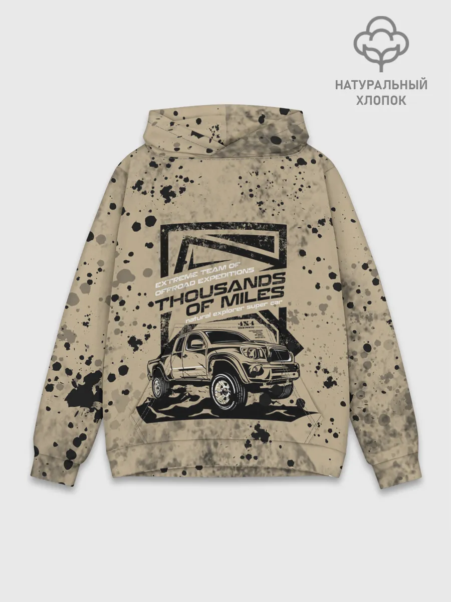 Худи мужской база хлопок / OffRoad Team | Внедорожник