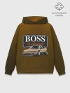 Худи мужской база хлопок / Boss Racing | BOSS JDM