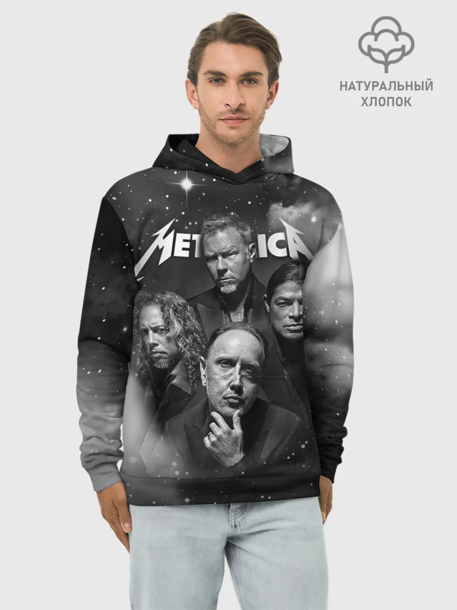 Худи мужской база хлопок / Metallica