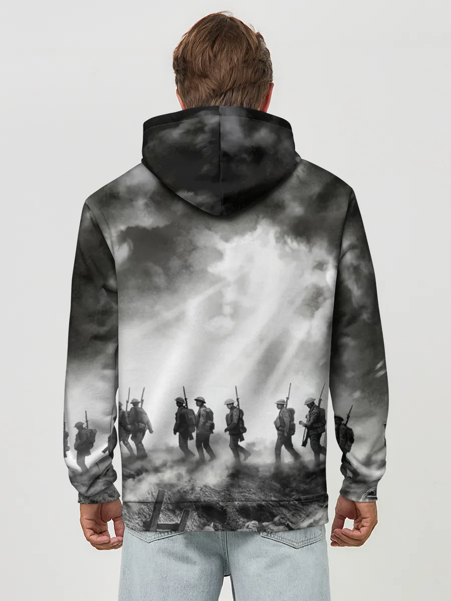 Худи мужской база хлопок / Sabaton