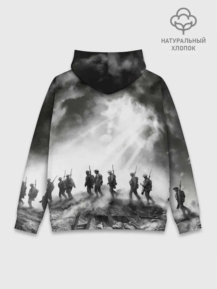 Худи мужской база хлопок / Sabaton