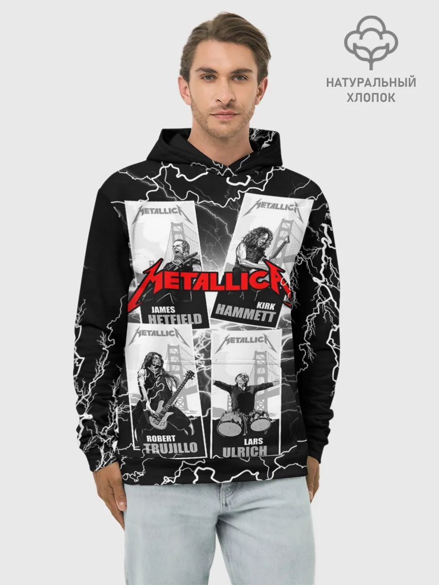 Худи мужской база хлопок / Metallica