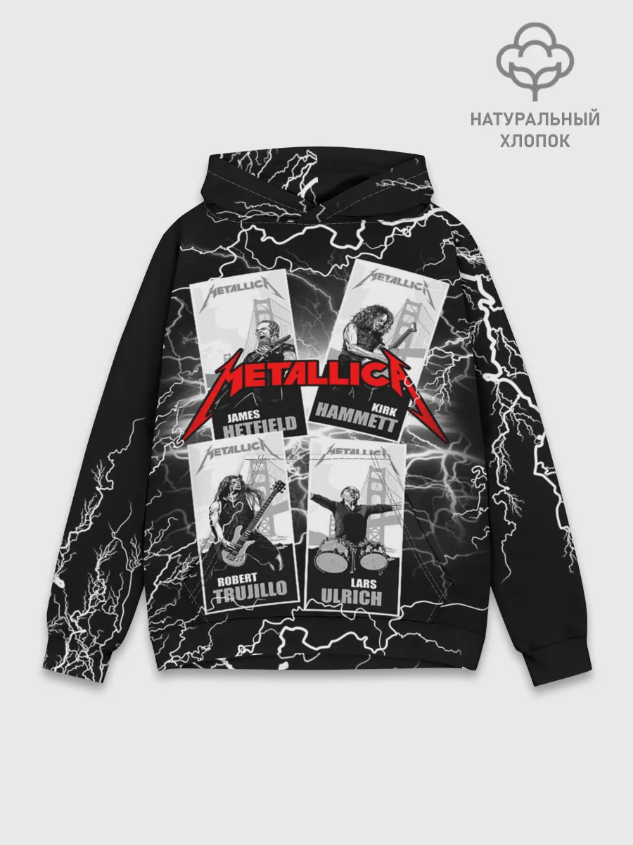 Худи мужской база хлопок / Metallica