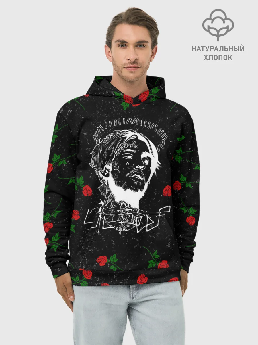 Худи мужской база хлопок / LIL PEEP