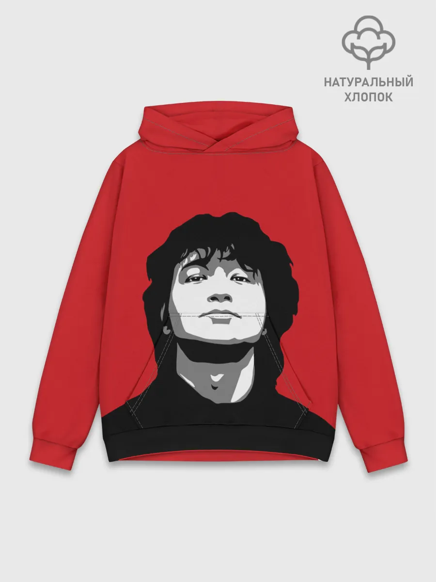 Худи мужской база хлопок / Виктор Цой