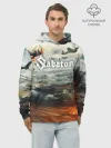 Худи мужской база хлопок / Sabaton
