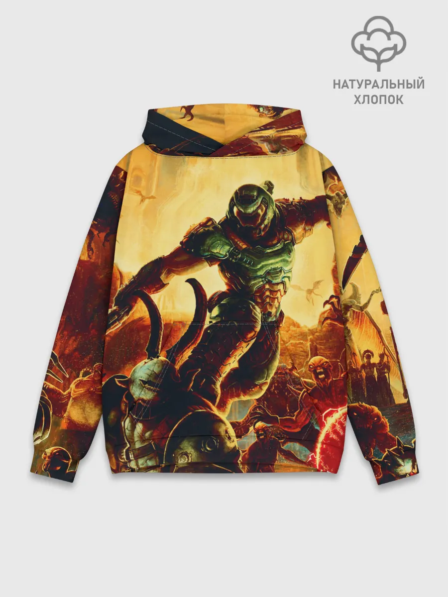 Худи мужской база хлопок / Doom Eternal