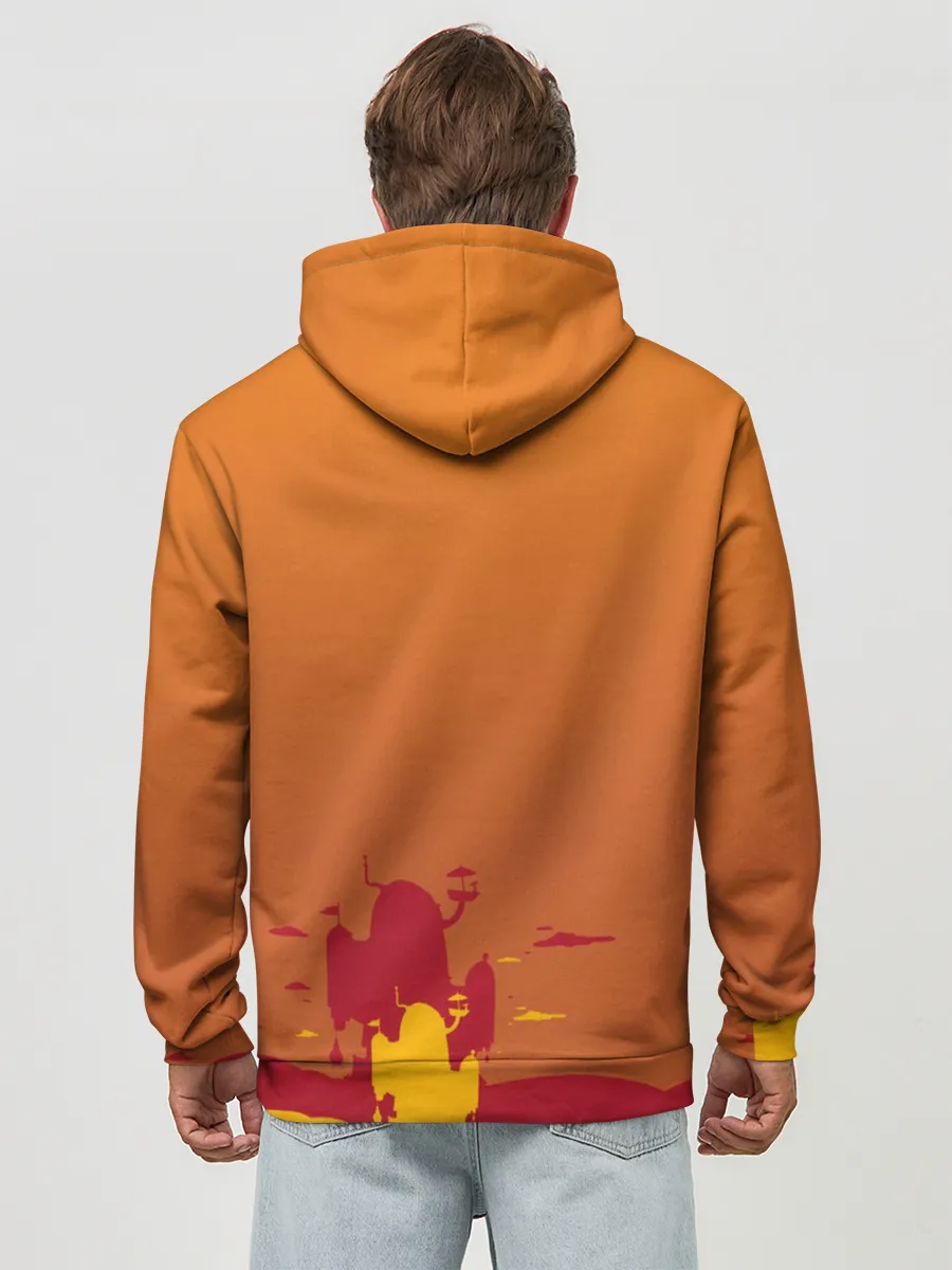 Худи мужской база хлопок / Get your hero on DUDE