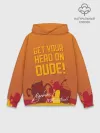 Худи мужской база хлопок / Get your hero on DUDE
