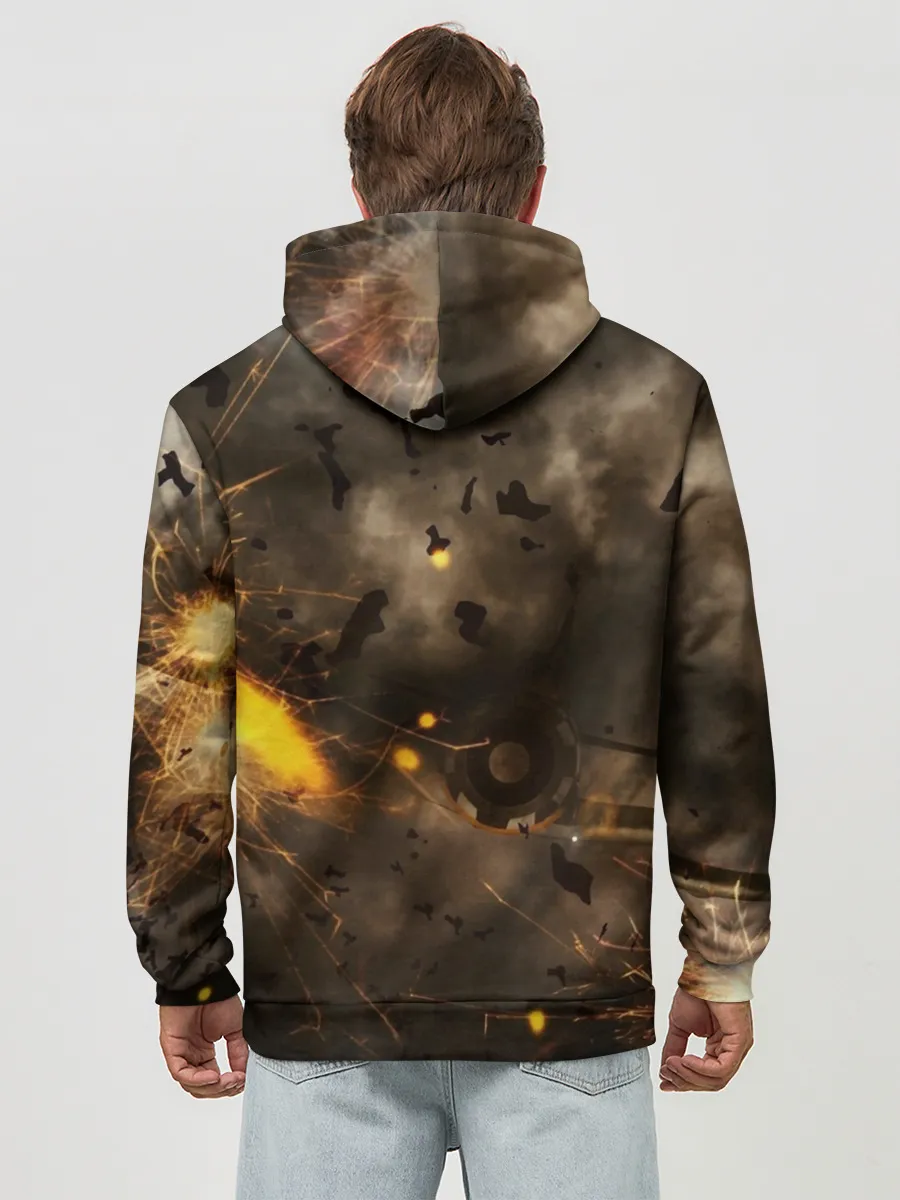 Худи мужской база хлопок / Sabaton