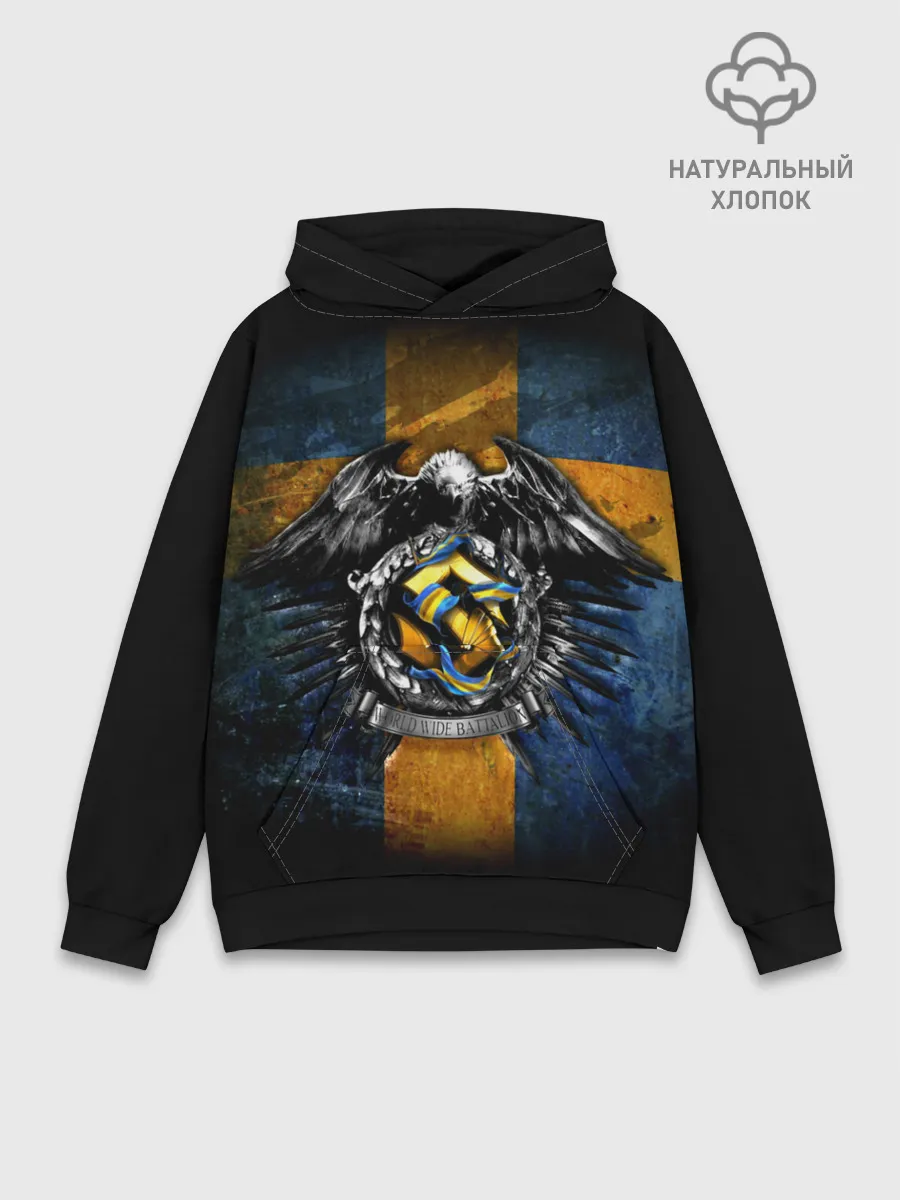 Худи мужской база хлопок / Sabaton