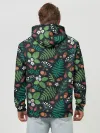 Худи мужской база хлопок / Forest leaves invert
