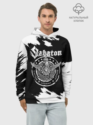 Худи мужской база хлопок / Sabaton