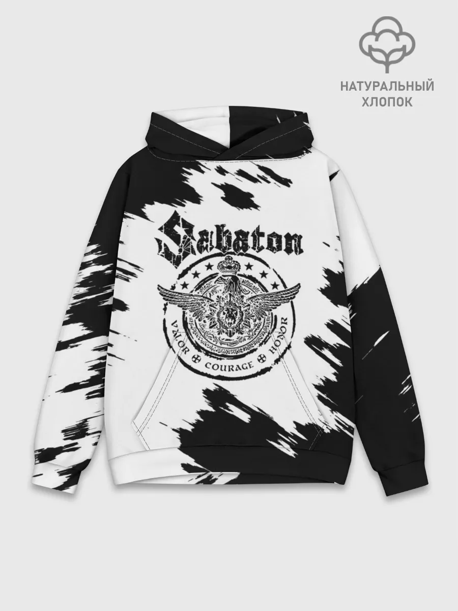 Худи мужской база хлопок / Sabaton
