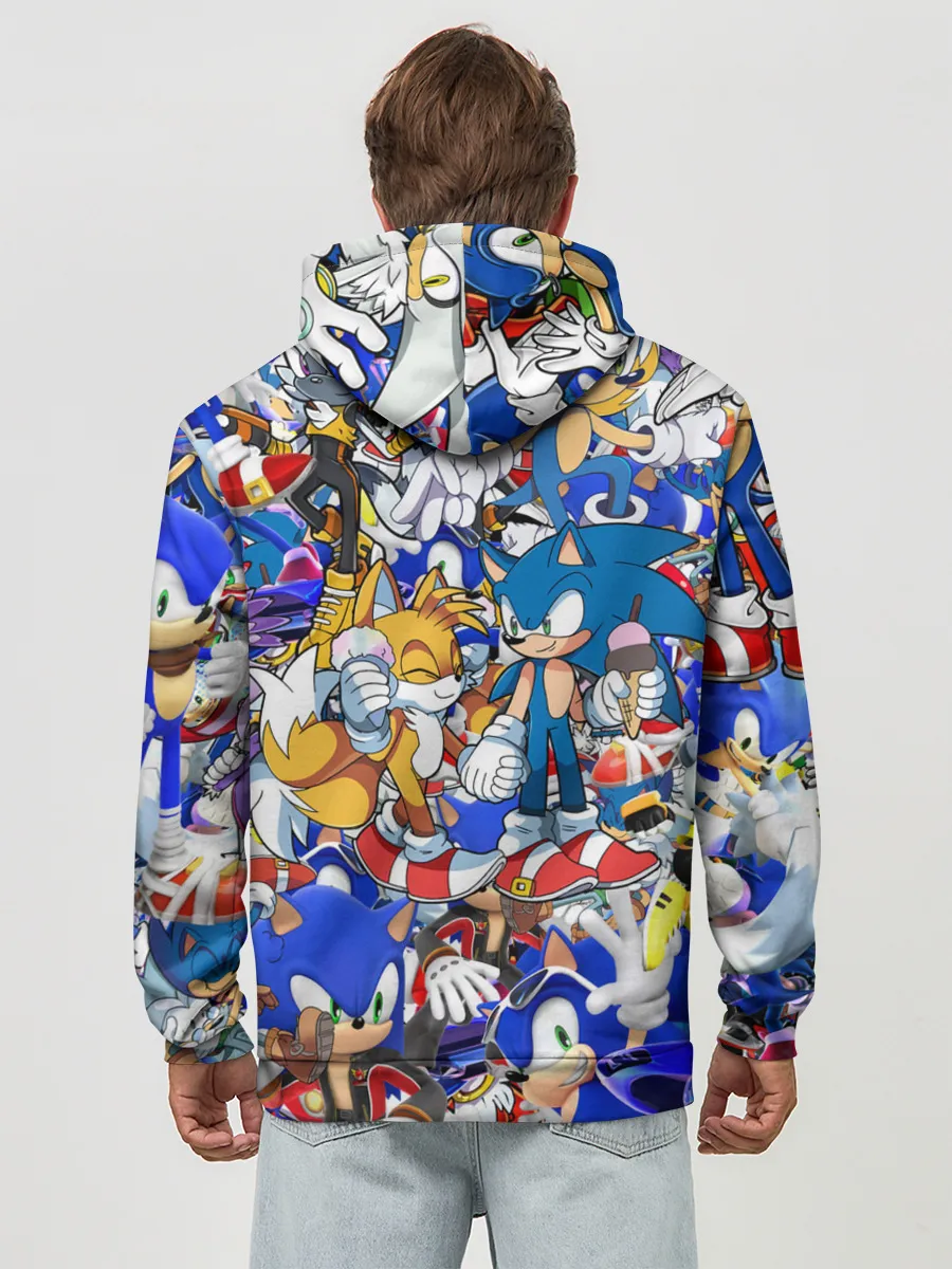 Худи мужской база хлопок / SONIC PATTERN | СОНИК