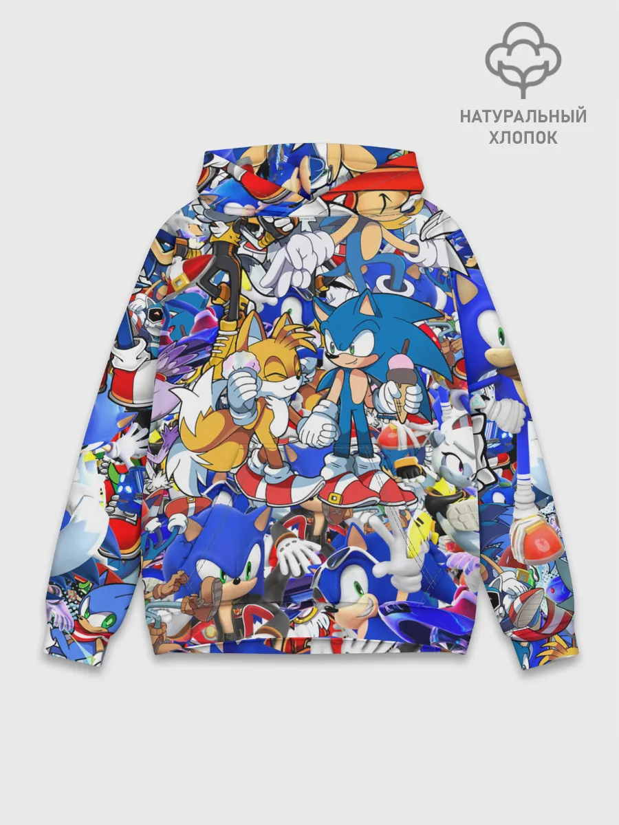 Худи мужской база хлопок / SONIC PATTERN | СОНИК