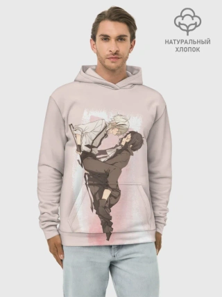 Худи мужской база хлопок / Дазай и Чуя