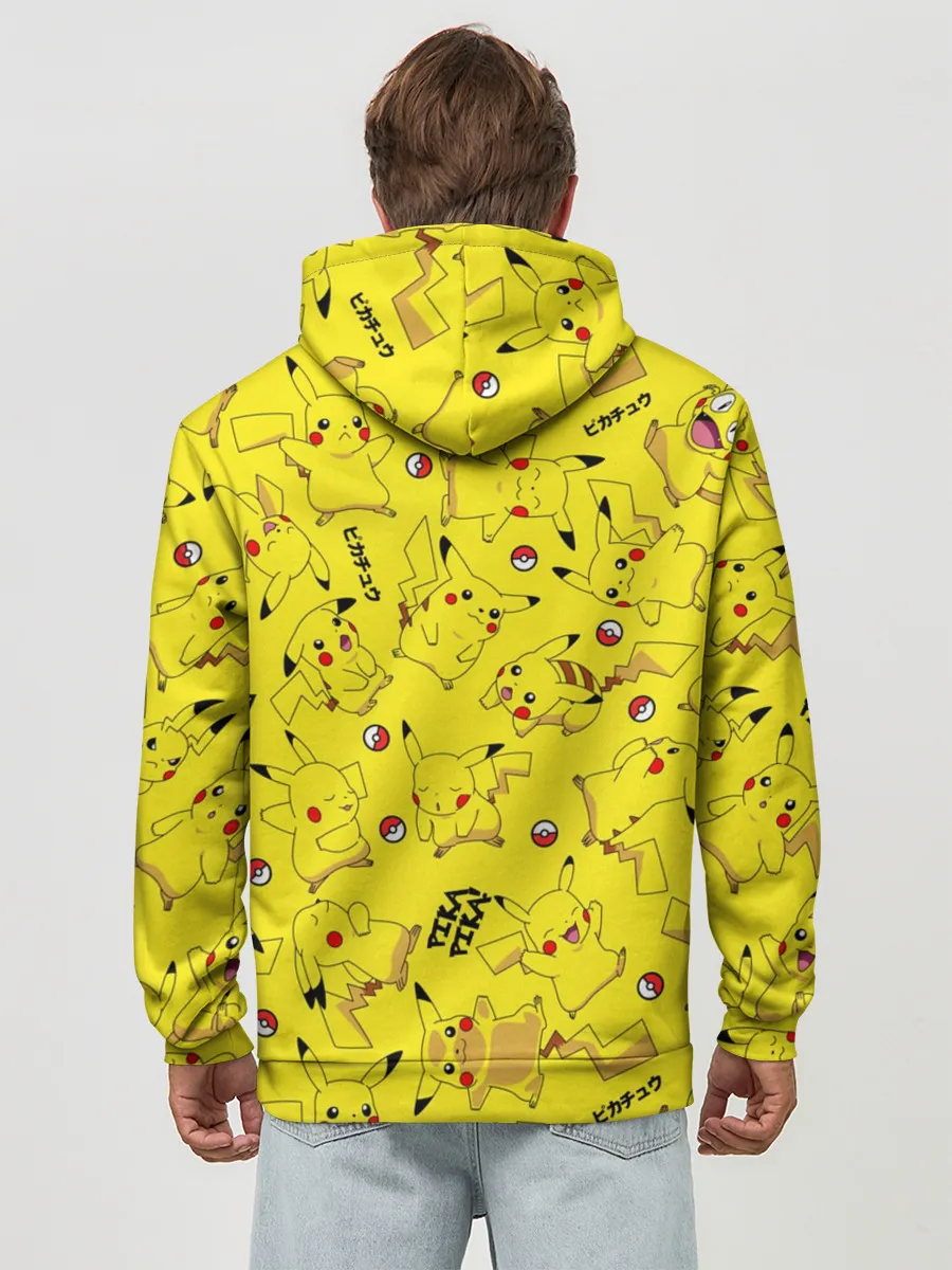 Худи мужской база хлопок / ПИКАЧУ