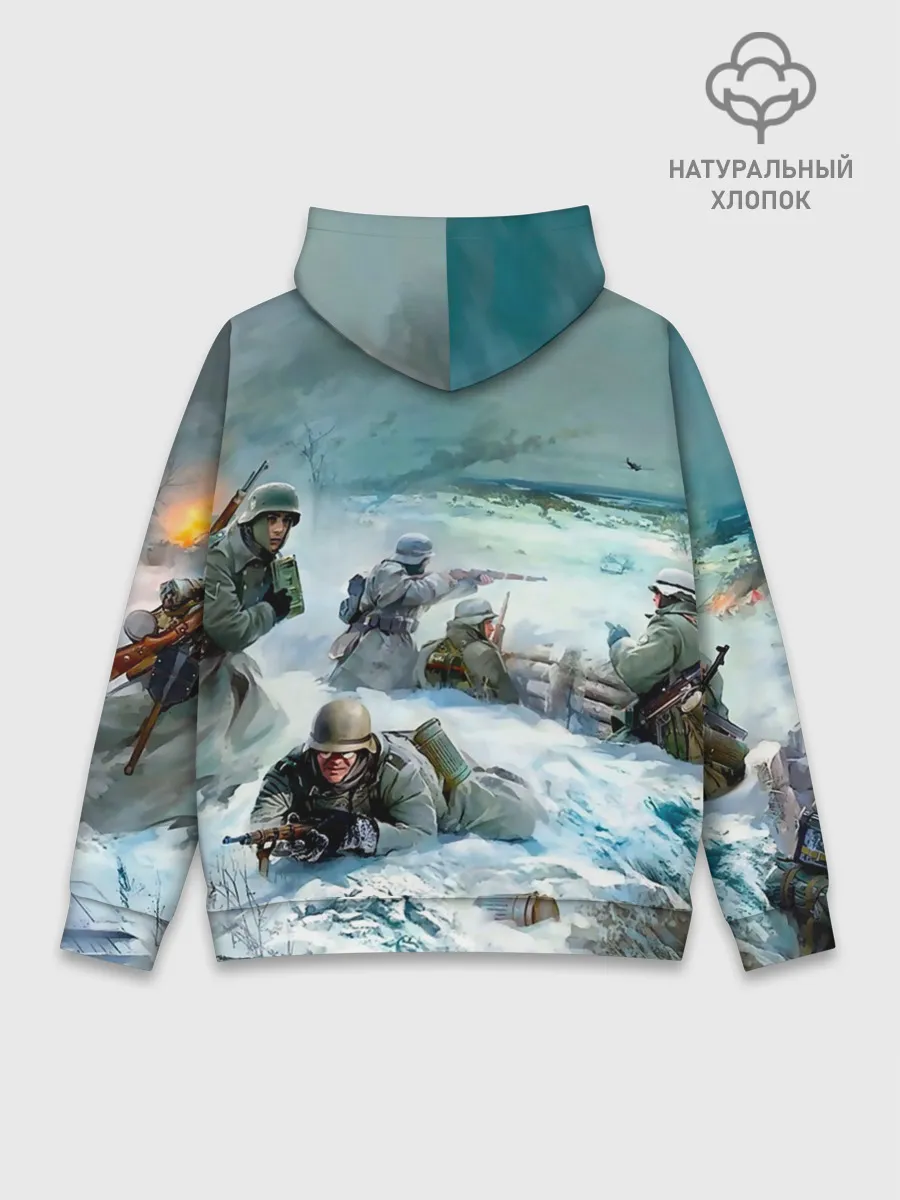 Худи мужской база хлопок / Sabaton