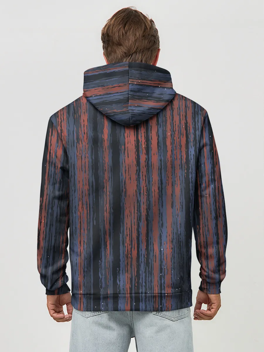 Худи мужской база хлопок / Абстрактный узор