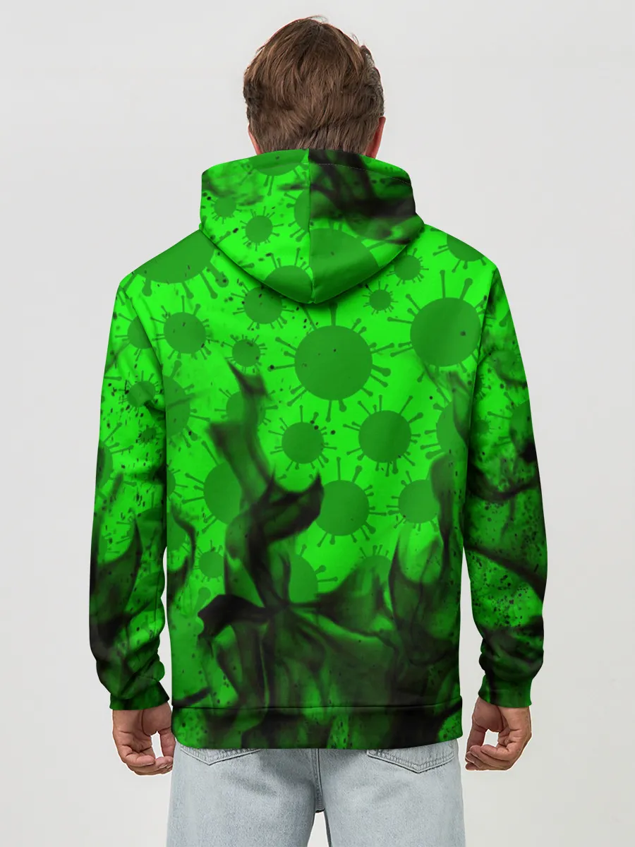 Худи мужской база хлопок / КОРОНАВИРУС