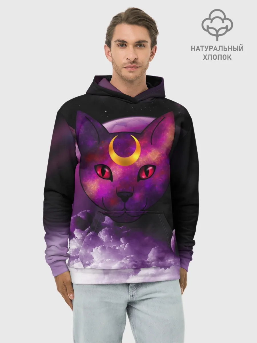 Худи мужской база хлопок / КОСМОС КИСЫ