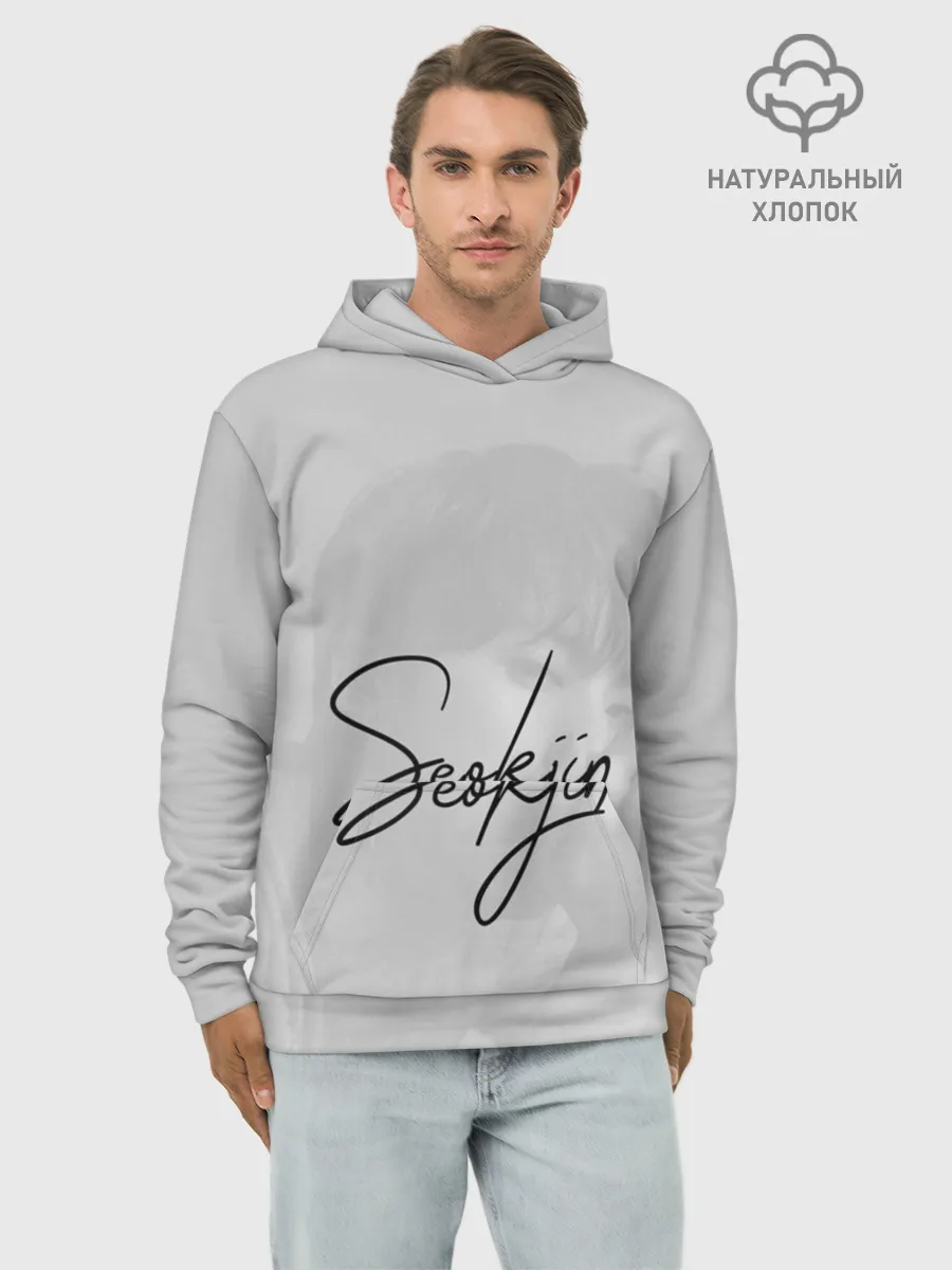 Худи мужской база хлопок / BTS Kim SeokJin