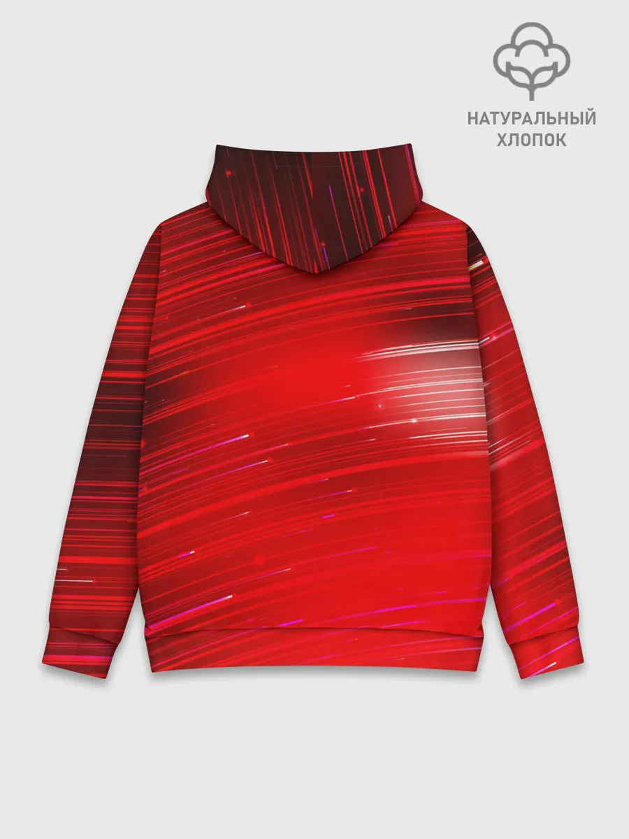 Худи мужской база хлопок / Красный свет