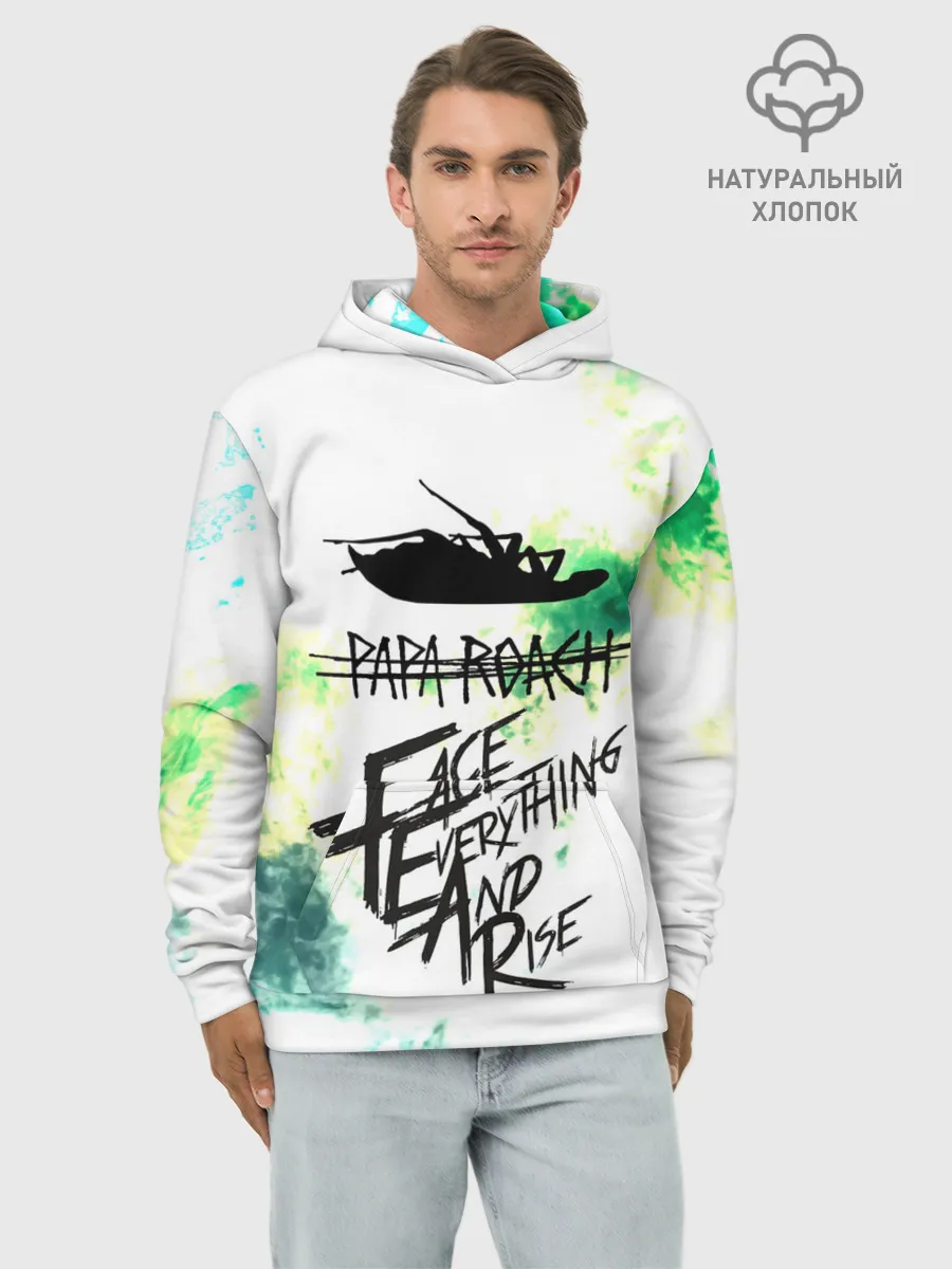 Худи мужской база хлопок / Papa Roach