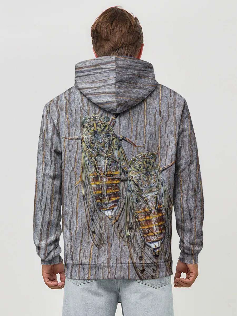 Худи мужской база хлопок / Цикады